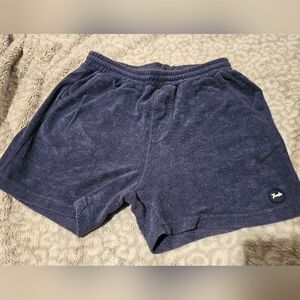 Men's Navy Terry Shorts